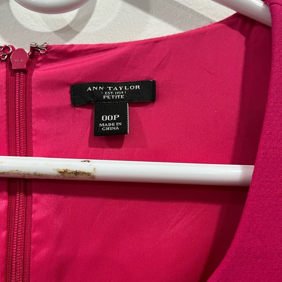 Ann Taylor pink dress size 00P. E-15 - Picture 3 of 6
